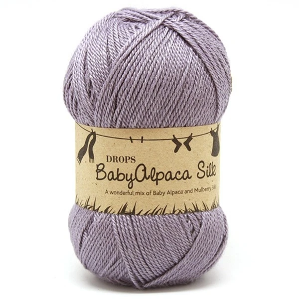 4314 /сер.фиолет. Пряжа DROPS «Baby Alpaca Silk» - Цвет: 4314 /сер.фиолет.