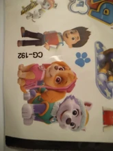 Juguetes De Tatuajes de la patrulla canina para niños, pegatinas de papel de tatuaje, pasta impermeable para fiesta, regalo de cumpleaños