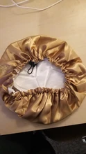 Reversible Satin Hat Bonnet Hair-Caps Head-Cover Hair-Styling-Accessories Curly Adjust
