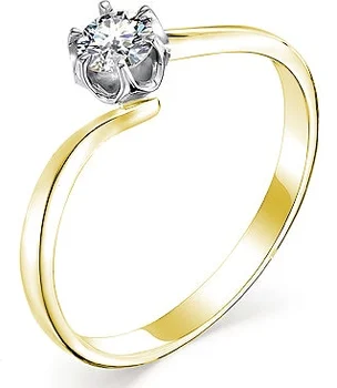 

Master brilliant ring with 1 yellow gold diamond