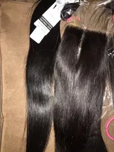 Extensiones de cabello humano liso con cierre, cabello Remy brasileño tejido, 3, 4 mechones, 30, 32, 34 y 36 pulgadas