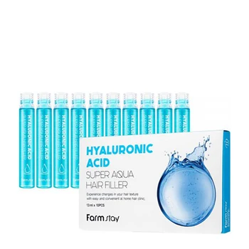

Filler for hair farmstay hyaluronic acid Super Aqua hair filler (10 PCs.)