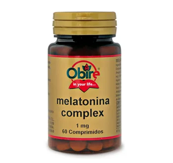 

Melatonin 1 mg. complex 60 tablets with Passionflower, corn poppy hemocyanin, balm, tila and Valerian | Obire