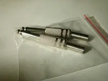 Conector de Audio enchufable para KTV, 2 uds., 6,35mm/6,5mm, Mono enchufe de amplificador, 6,35/6,5