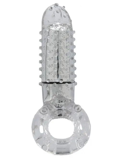 Oyeah clear ring with vibration and finger | Интимные товары