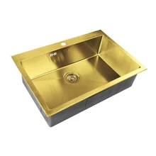 Мойка для кухни ZorG Sanitary SZR-7551 BRONZE(Корзинчатый вентиль, отверстие под перелив