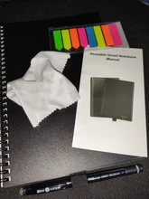 Bloc de notas de papel reutilizable, libreta inteligente borrable, con forro, para usar con bolígrafo, diario de oficina, para dibujo escolar, regalo