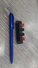 Terminal de conector de posiciones de plástico, 2 uds., conector Push-In, muelle de carga, terminales de altavoz de Audio, Clips para Breadboard