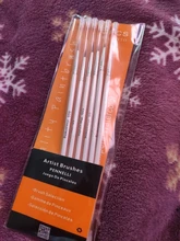 Juego de pinceles de punta fina, set de 6 pinceles #0, #00, #000 con pelo de nailon, para dibujo artístico