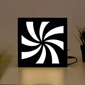 

Psychedelic Handcrafted Wooden Light Box Sign for Home, Restaurant, Coffee Shop Business Signage