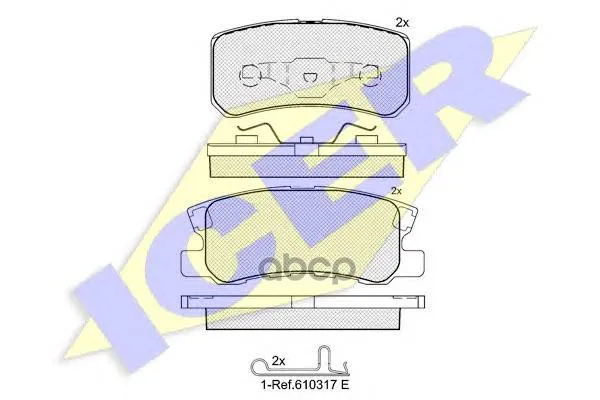 181375_колодки Дисковые Задние! Mitsubishi Pajero/Montero 1.8gdi/3.2di/3.5gdi 99 Icer 181375 Icer арт. 181375