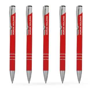 

Personalized Red Metal Ballpoint Pen (100 Pcs) Model 133