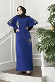 Kobiety Leopard Stone haftowana hidżab sukienka Abaya Ramadan Plus Sıze gorąca sprzedaż Eid muzułmańskie zestawy dwuczęściowe turcja spodnie z rozcięciem kaftan tanie i dobre opinie MemBa TR (pochodzenie) Na co dzień Adult E15002-R52 Suknie Patchwork Stretch Spandex wyszywana Turkey Free Shipping Available