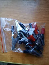 Cable Charging-Clamp Crocodile-Clip Clamp-Length Plastic-Handle Lead-Test Metal Insulated