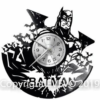 

Batman Wall Clock Vinyl Vinyl Record Retro Clock Handmade Vintage Gift Style Room Home Decorations Great Gift
