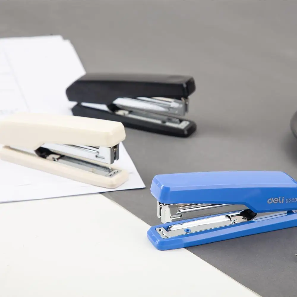 DELI Office Stapler No. 10 Stapling Machine Paper Binding Tools Staples Stationery Office Supplies