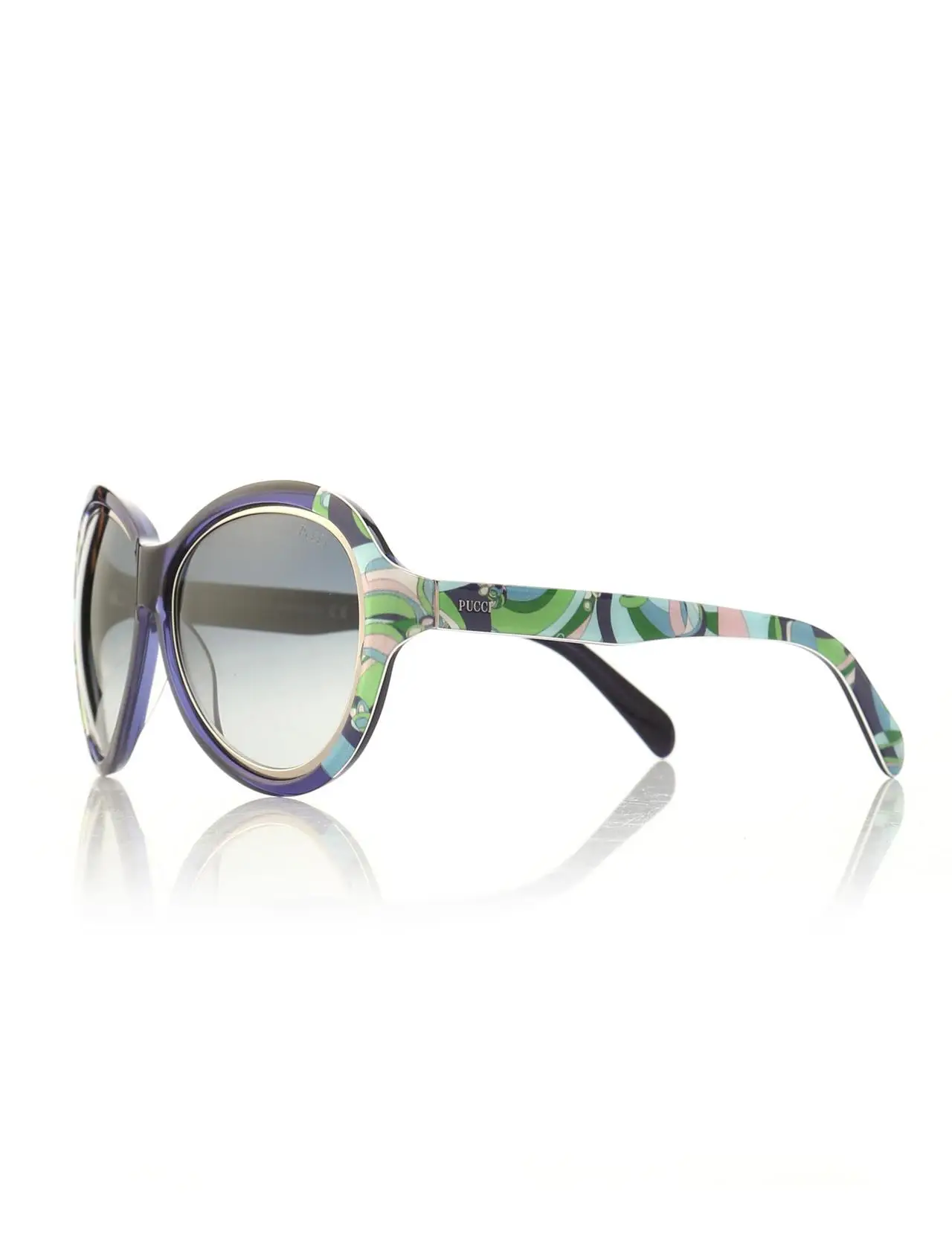 

Women's sunglasses ep 0018 90w bone navy blue organic oval aval 59-15-135 emilio pucci