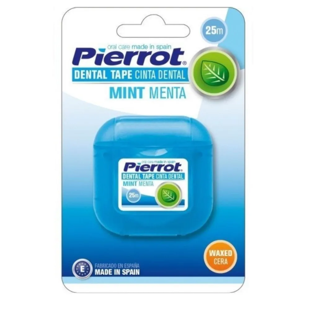 Ribbon floss Pierrot waxed (waxed) 25 m flat interdental Dental Floss LaDent Store dental tape |