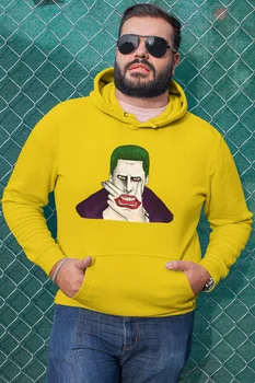 

Angemiel Wear Upset Joker Yellow Men 'S Hooded Sweatshirt
