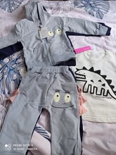 Conjuntos de ropa para bebés, abrigos de algodón a la moda para recién nacidos, tops y pantalones, chándales informales de 3 uds.