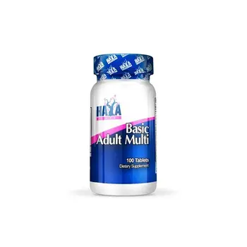 

Basic multivitamin for adults-100 tablets [Hague Labs]