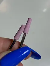 HYTOOS 7 unids/set corindón uñas taladro 3/32 Rotary piedra cerámica Burr cortadores para manicura accesorios de uñas herramienta