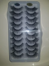 Pestañas postizas naturales, maquillaje largo 3d, extensión de pestañas de visón para belleza 54, 2/5/10 pares