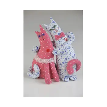

Pl402 set for making a textile toy 'loving cats '', 26 cm, 'perlovka'