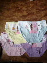Lote de 4 Uds. De ropa interior para niños, bragas de algodón para niñas, pantalones cortos con diseños de dibujos animados de 2 a 10 años, ZL15