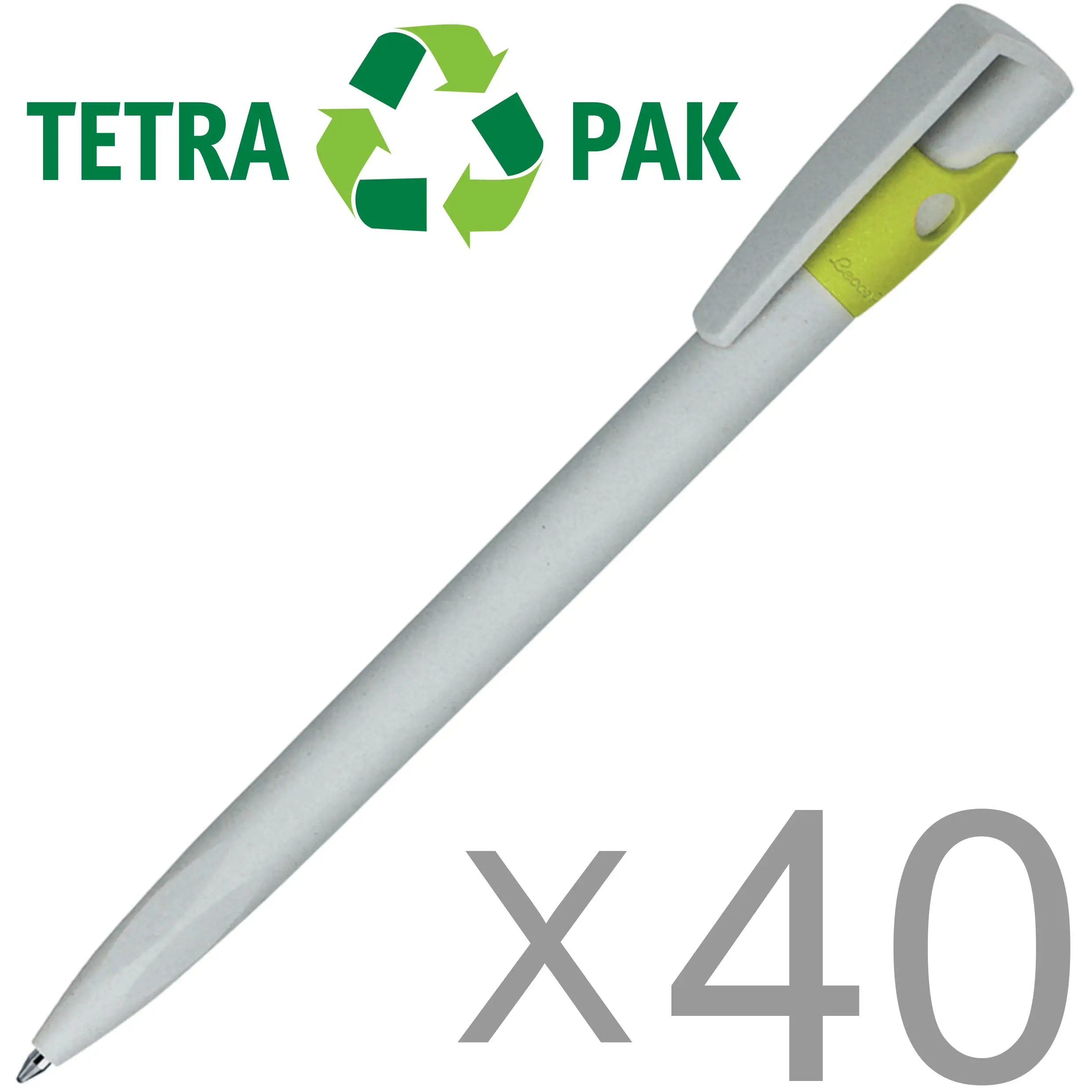 Эко ручки из Tetra Pak (лот 40 штук) | Канцтовары для офиса и дома