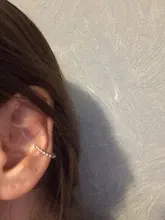 Pendientes de Clip de cristal coreanos para mujer, pendientes de circonia sin agujero, joyería falsa, aretes de un solo Clip para hueso del oído, aretes Kolczyki