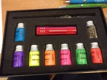 Tinta Invisible mágica sin carbón para Graffiti, combinación de luz negra, tinta Invisible creativa de papelería para fuente, pluma de inmersión de vidrio, 18ml