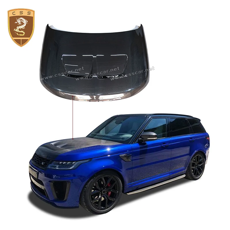 

Для Land Rover Range Rover Sport SVR Style 2014 2015 2016 2017 2018 2019 2020 2021 комплект передней крышки капота двигателя из углеродного волокна