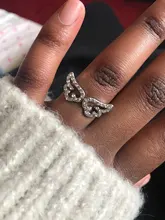 Color plata alas de Ángel anillo ajustable Micro Pave Zircon anillos para articulaciones para mujeres de moda anillos de apertura joyería de mujer regalo de amante