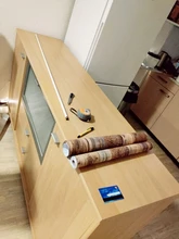 LUCKYYJ-papel tapiz de tablones de madera, autoadhesivo, Shiplap, papel de pared de pelar y pegar marrón, extraíble, decoración del hogar, película de revestimiento de pared de vinilo