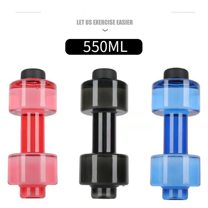 Creative Dumbbell Fitness Kettle Water Filling Dumbbell Cup Portable Water Filling Arm Muscle Fitness Equipment