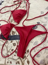 Bañador sexy de mujer, conjunto de bikini brasileño de dos piezas con sujetador de realce, ropa de baño, traje de baño para mujer