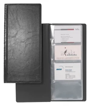 

Visifix business card holder for 128 cards, 253x115mm Black