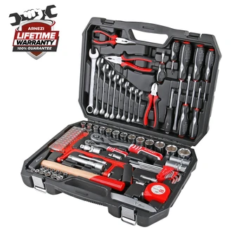 

Tool Set in plastic case, 101 piece, 1/4 "DR, 1/2" DR [Arnezi R0900101]