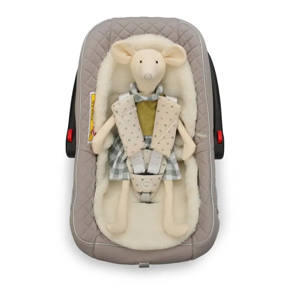 Утеплитель Happy Baby меховой, в конверт, коляску, санки, 89013