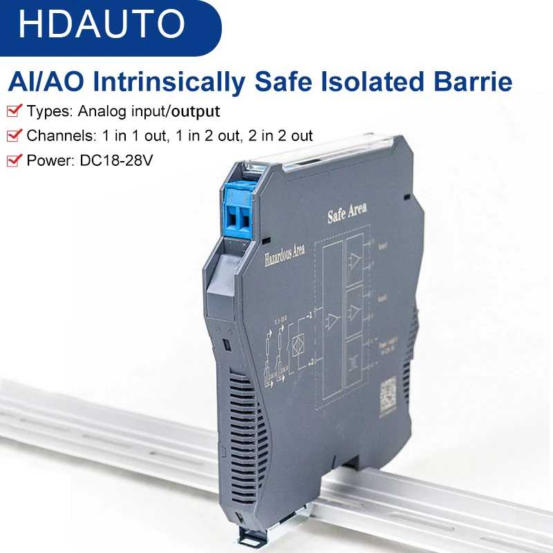 420ma Ex Isolated Explosion Proof Intrinsic Safety Barrier Relay 1 In 2