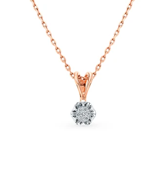 

Gold pendant with diamonds sunlight sample 585