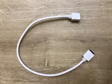 Cable de extensión para tira de luces led RGB, Conector de 30CM, 1M, 2,5 M, 5M, 5 pines, 4 pines, con aguja para SMD 5050, 3528, RGBW