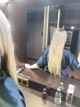 MANWEI-extensiones de cabello sintético para mujer, Clip largo y recto de una pieza, 5 Clips, pelo rubio falso, marrón y negro