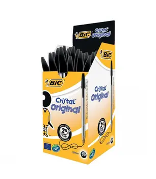 

BIC Crystal Black medium 1's cash box 50 units REF: 8373639