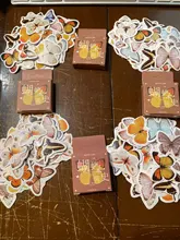 46 Uds Kawaii mariposa decoración álbum programa pegatinas Scrapbooking Agenda diario pegajoso papel de