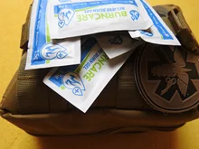 Gel para quemaduras, Kit de primeros auxilios, almohadilla de primeros auxilios, enfriamiento, calmante, cuidado de heridas, 3,5 g/paquete