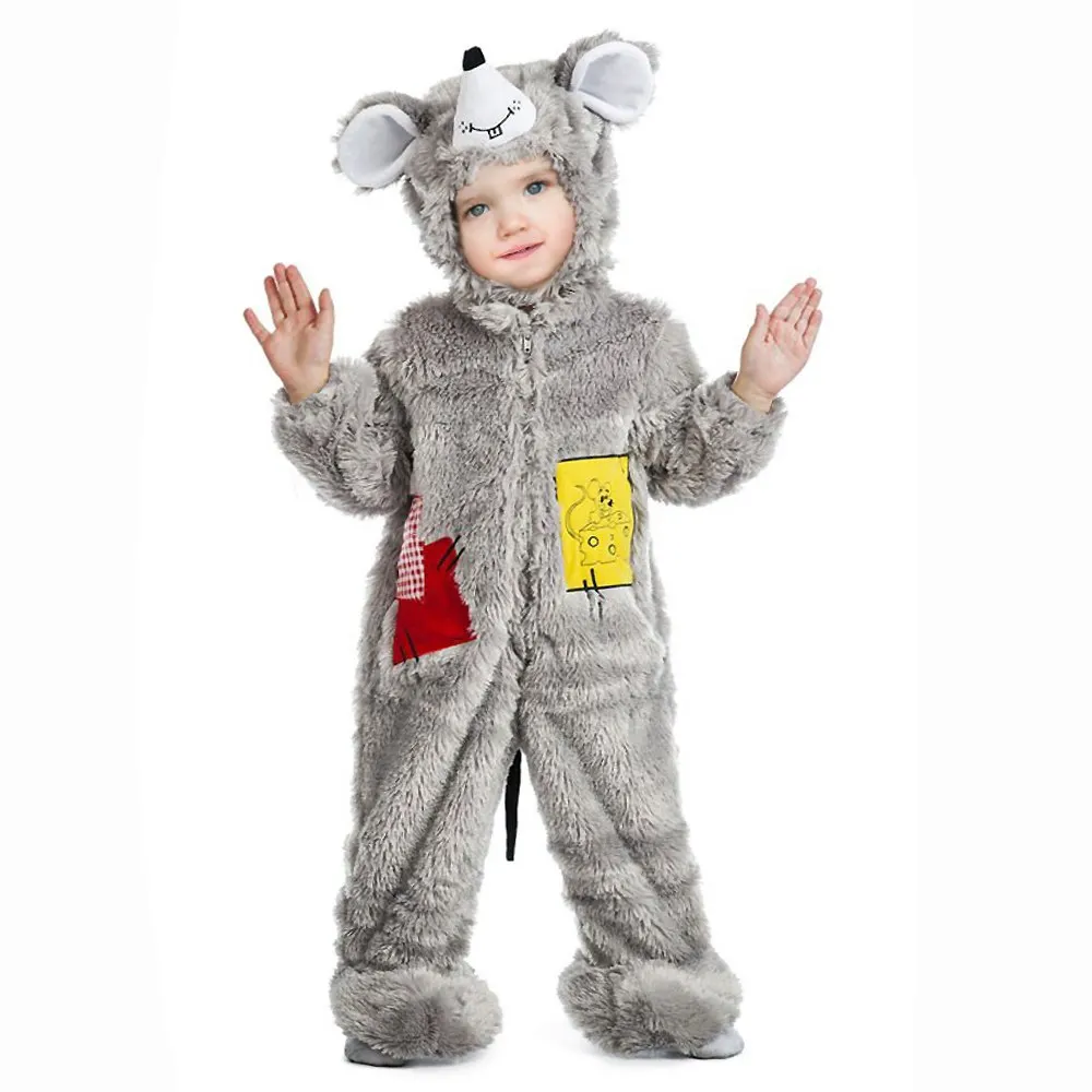 Disfraz De Ratón Peluche, Para Bebé 1 A 2 Ol. Halloween, Carnevale. Disfrace Para Bechips