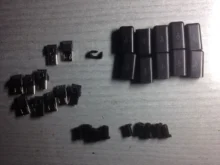 10 unids/lote USB macho 5 Pin DIY Micro USB conector de la cáscara de plástico de Jack cola Sockect macho terminales