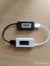 Amperímetro de cola blanca de KCX-017 con pantalla LCD, medidor de Monitor de capacidad de corriente de voltaje Mini USB, Detector de 3V-7V, medidor de corriente móvil